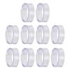10Pcs Baseball Display Stand Clear Rings Sphere Stand Round Plastic Display Holder for Golf Baseball Softball