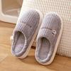 New Autumn and Winter Cotton Slippers Women's Home Household Couple Indoor and Outdoor Warm Thick-bottomed Fluffy Slippers Men