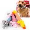 Funny Pet Dog Plush Squeak Toys for Small Large Dogs Puppy Chew Squeaker Squeaky Cute Animal Design Dog Toys Pet Products