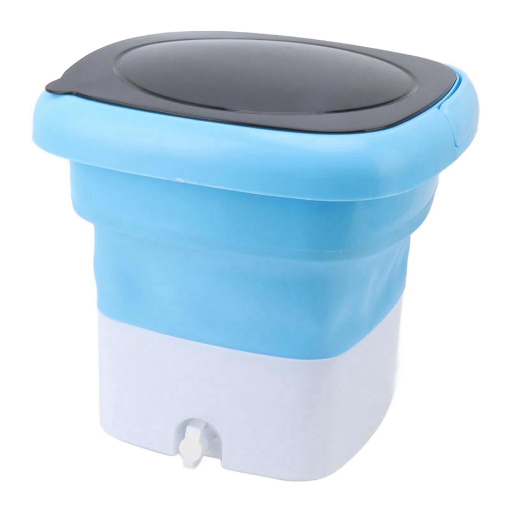 Mini Foldable Washer Mini Portable Bucket Washing Machine with Drain Pipe Adapter for Baby Clothes