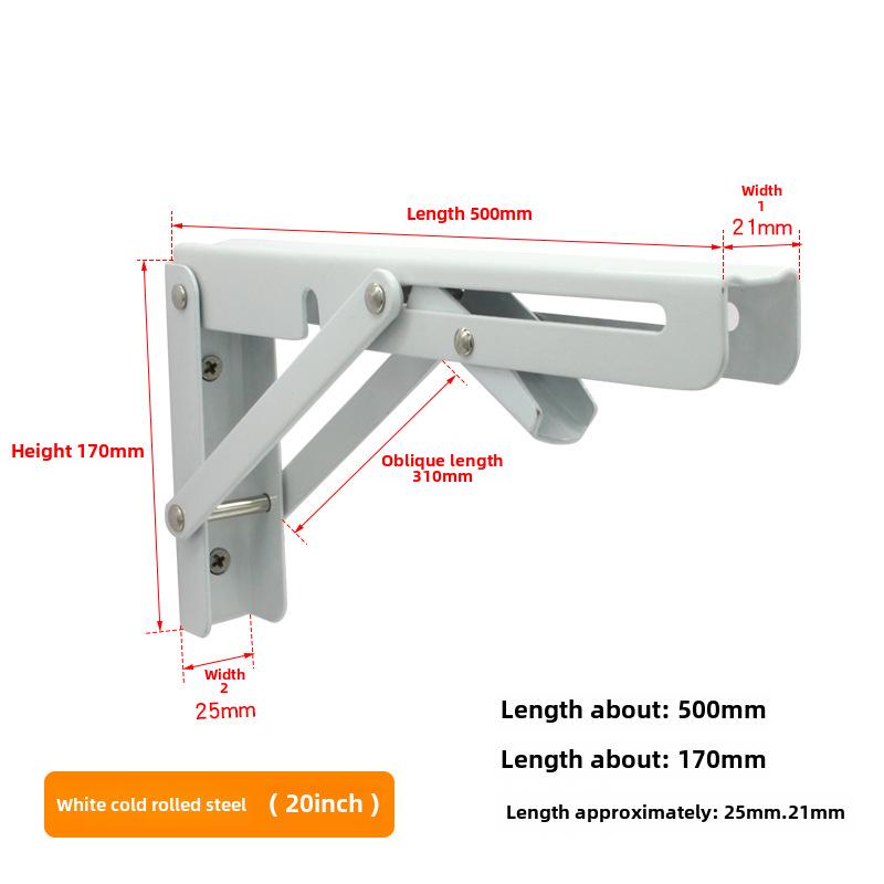 Dinite Stainless Steel Folding Shelf Bracket