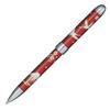 Sailor Multi-Function Fountain Pen, 2-Color + Sharpie, Elegant Maki-e Crane Design, Red, 16-0334-230