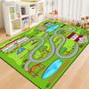 Cartoon Racetrack Carpet Parking Lot Road Game Floor Mat Household Non-Slip And Dirty Floor Mat