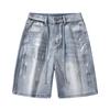 New Summer Loose Jeans Men's Mid-sized Shorts
