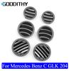 Car Front Dashboard Air Conditioning Left Right AC Vent Grille Round Cover Panel For Mercedes Benz W204 C Class X204 GLK