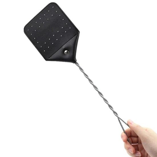 Faux Leather Fly Swatter Indoor Outdoor Control Smooth Surface Great Gift Idea Fly Swatter Fly Accessories