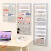 Document Hanging Storage Bag Oxford Cloth Storage Pocket Chart Hanging File Folding Holder Cascading Fabric Organizer For Office