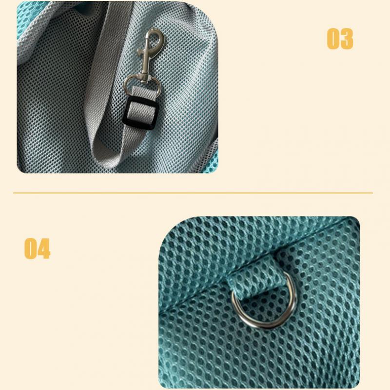 Сетчатая полиэстеровая дышащая сумка для собак, сумка через плечо для домашних животных, переносная сумка для кошек и щенков, переносная сумка-тоут, принадлежности для переноски