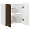 VidaXL Lucca Wall-mounted Kitchen Cabinet Brown Oak Engineered Wood, Wall-mounted Kitchen Furniture, Cabinet for Kitchen Wall, 853824
