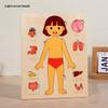Wooden Human Anatomy Puzzle: Toddler Educational Toy for Self-Awareness and Science Learning