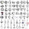 925 Silver Animal Character Love Series Clip Beads Pendant Fit Original Charm Accessories Bracelet for Women DIY Jewelry
