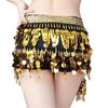 Belly Dance Waist Chain Sequins Hip Scarves Double Tier Waist Tassel Dance Practice Dress Accessories for Latin Dance Belly Dance Performances