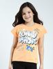 Girls Printed Round Neck Half Sleeve Top