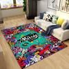 3D Creative Music Cartoon Area Rug Large,Carpet Rug for Living Room Bedroom Sofa Doormat Decoration,kids Play Non-slip Floor Mat