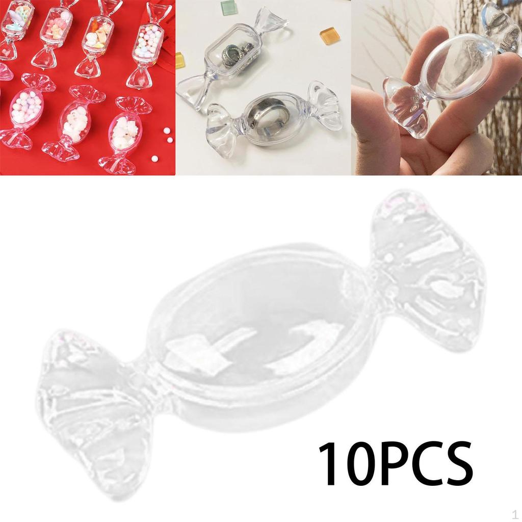 10 Pieces Jewelry Storage Case Organizer Delicate Candy Box Gift Trinket for Travel