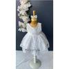 Baby Girl Newborn White Wedding Dress Mawlid Dress with Tights and Socks Baby Gift