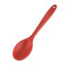 Durable Anti-rust Wear-resistant Ergonomic Handgrip Dining Silicone Non Stick Oval Spoon for Dorm Fruit Spoon