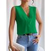 Women's Vest Summer Multi-Layered V-Neck Solid Colour Vest Women's Sleeveless Tops
