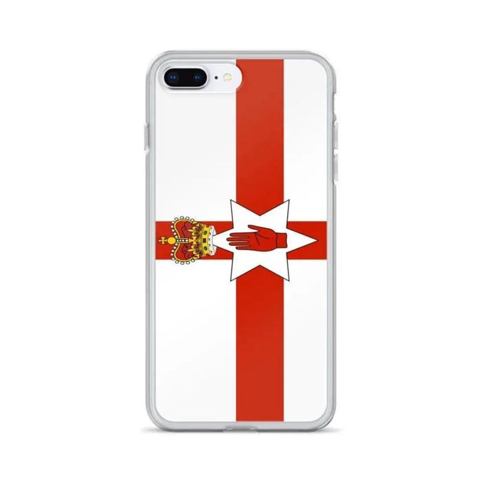 Coque iPhone - Irlande Du Nord - Drapeau - Souple - Multicolore - Compatible iPhone 7 Plus