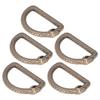 5Pcs D Rings Zinc Alloy Sturdy Durable Multifunctional Wide Application Metal D Rings for Bag Backpack BeltBronze