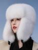 New Women Winter Cycling Ski Hat Warm Earmuffs Thicken Plush Ear-Flattered Hat Lady Quality Faux Rabbit Fur Cap Soft Windproof Hats