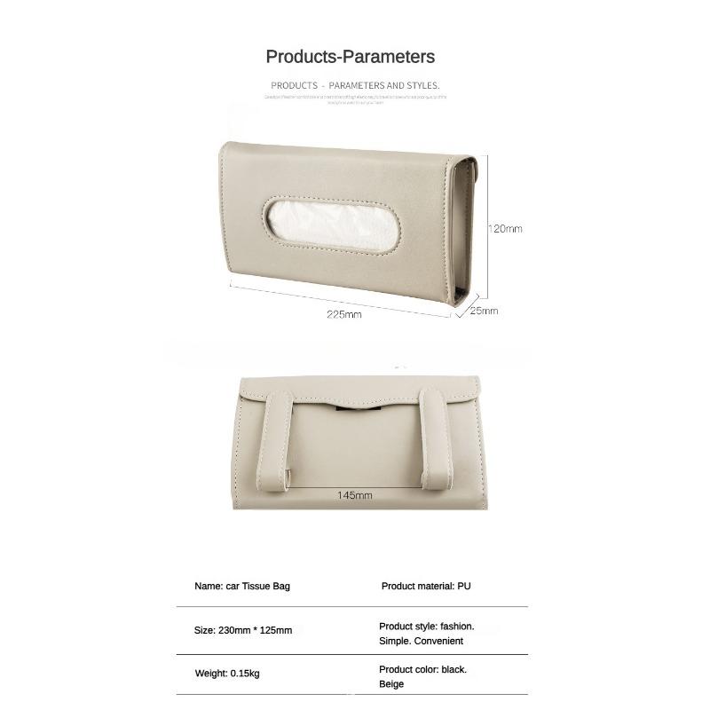 Автомобильная коробка для салфеток, солнцезащитный козырек, стул, задний люк на крыше, автомобильная коробка для салфеток, сумка, подвесная креативная кожаная сумка для дизайна интерьера автомобиля