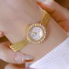 BS Women's Watches Luxury Elegant Ladies Wrist Watch Gold Silver Diamond Quartz Wristwatch Vintage Female Small Clock