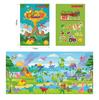New Kids Reusable Sticker Book Multiple Scenarios Cartoon DIY Puzzle Educational Learning Classic Toys for Child Age 2-6 Gifts