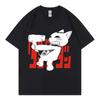 Summer Men's Japanese Anime Dandan Cartoon Pattern Short-sleeved T-shirt, High-quality 100% Cotton Clothing Top Y2k