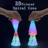 3D Printed Decoration Mini Vortex Printed Spiral Conae Fidget Toy Impossible Pyramid Passthrough Sculpture Thread Illusion Gift