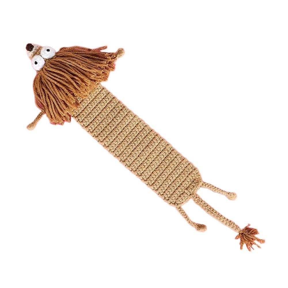 DIY Book Clip 3D Crochet Knitting Bookmark Index Divider Book Support