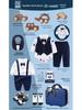 Royal Blue Baby Boy Gentleman Suit Gift Set for Autumn/Winter - Perfect for First Birthday, Full Moon, or Hundred Days Celebration