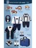 Royal Blue Baby Boy Gentleman Suit Gift Set for Autumn/Winter - Perfect for First Birthday, Full Moon, or Hundred Days Celebration
