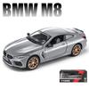 1:24 Scale M8 Model Car, Zinc Alloy Pull Back Toy Car with Sound and Light for Kids Boy Girl