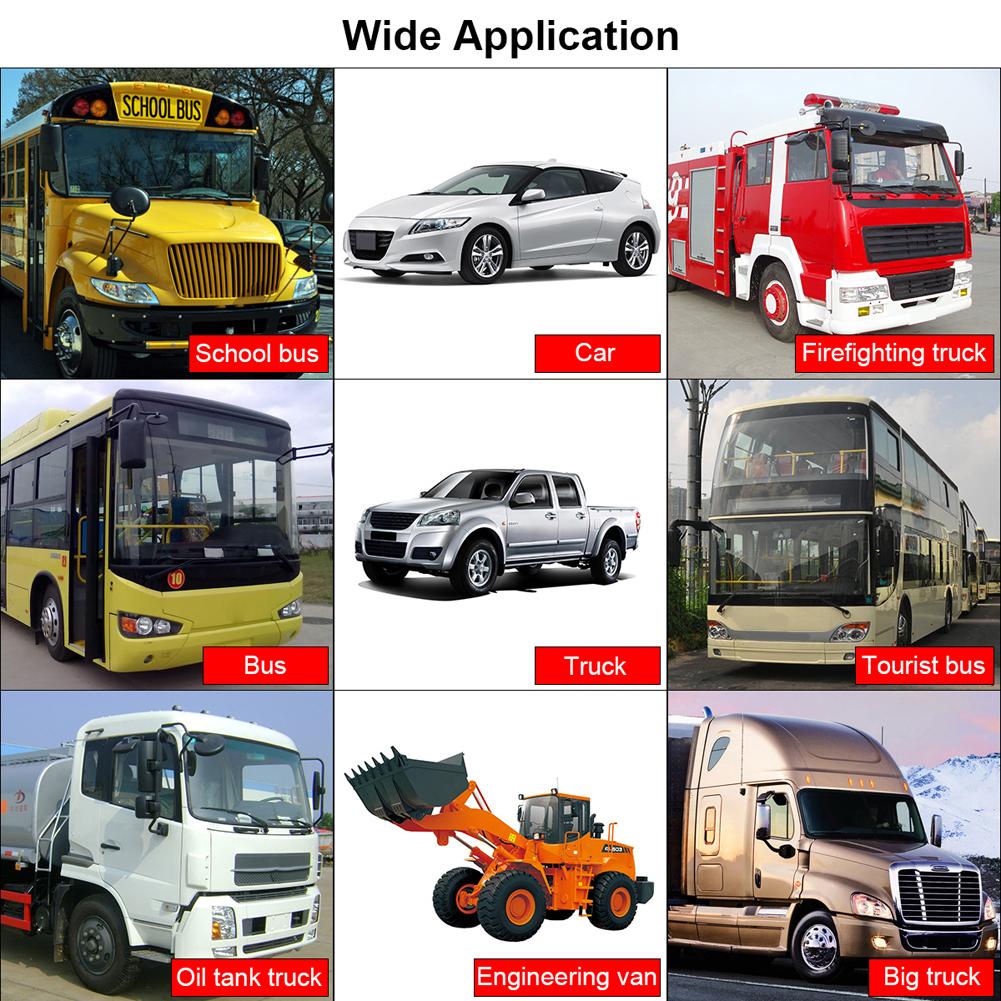 7 Inch Back Up Car Monitor with Sunshade Reversing Camera Screen Rotating HD LCD