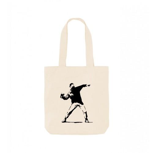 Apoh Festival Cup Thrower Banksy Tote Bag