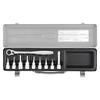 Tone Hexagon Socket Wrench Set 10 Pieces H3082, 9.5mm (3/8") Drive, Silver,