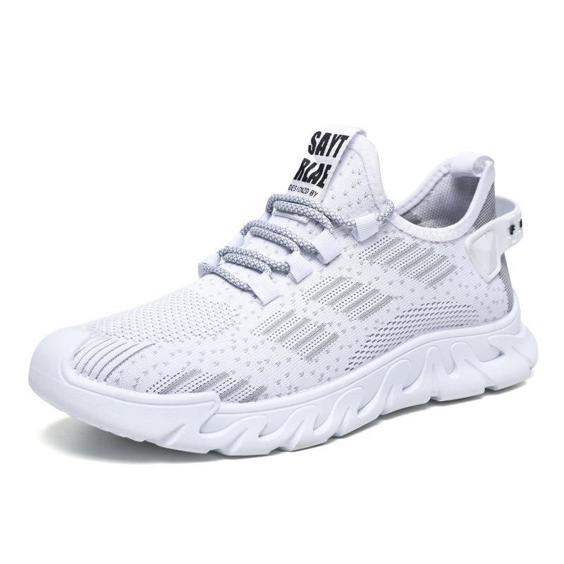 Men's Shoes Summer New Breathable Mesh Sneakers Soft-soled Running Student Shoes Fly-woven Versatile Casual Shoes