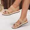 Summer Fashion Stretch Fabric Knitted Sandals Women Back Elastic Band Platform Shoes Plus Size 35-43 Shoes for Women Sandals