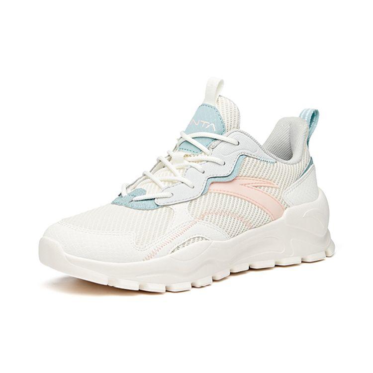 Anta Training Shoes With Shock Absorption And Slip Resistance Women Sneakers White Blue 922027022-2