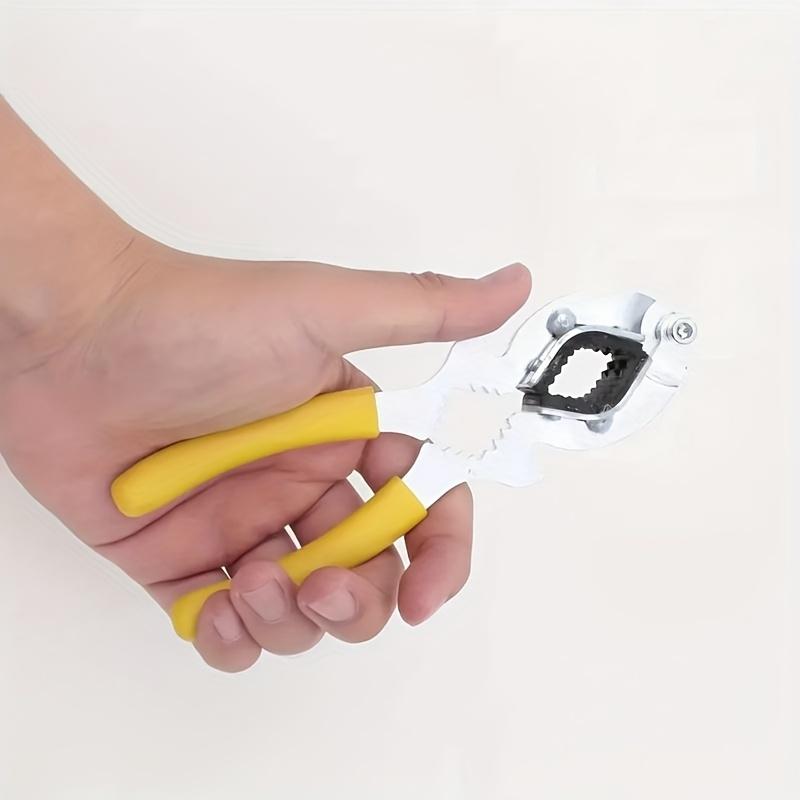 1pc Multifunctional Faucet Wrench with Yellow Rubber Grips - Kitchen & Bathroom Sink Aerator and Filter Removal Tool, Durable Metal Construction