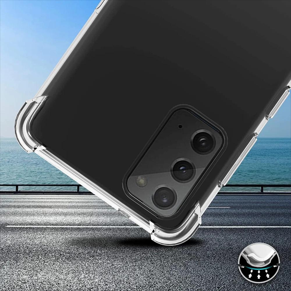 Transparent Phone Case for iPhone Samsung Huawei Honor Xiaomi Redmi OPPO Realme Vivo Anti Drop Soft Silicone Back Cover
