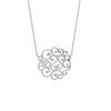 [L4605] - Silver Necklace 'Carmen' Silver (rhodium Plated) - 25 Mm