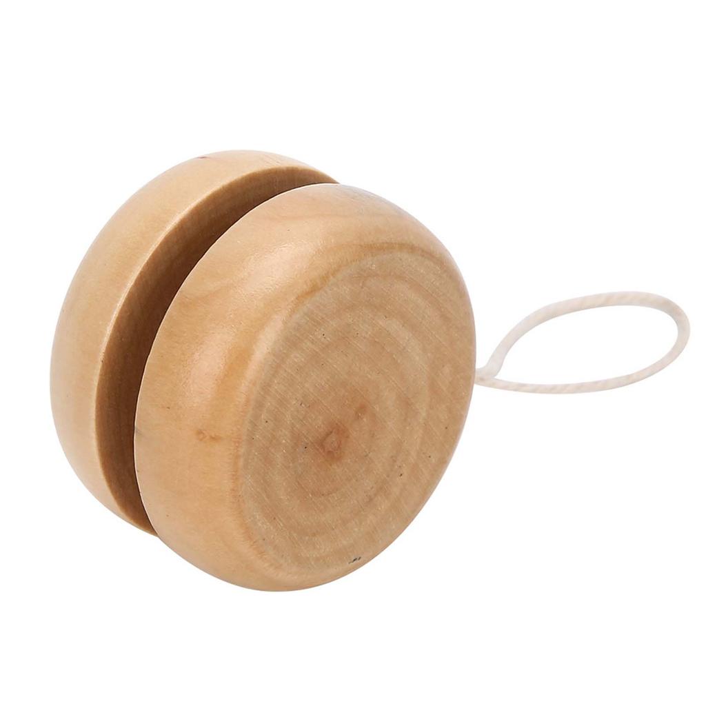 3Pcs Wood Yo Yo Hand Made Crafts Log Color Mini Round DIY Baby Wooden Little Toys