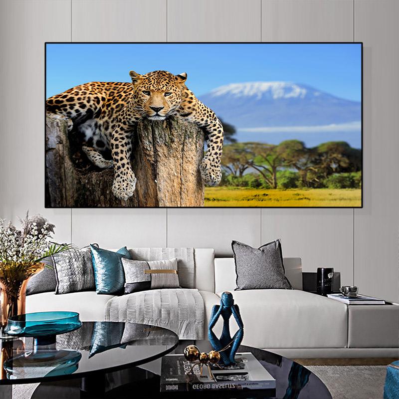 RELIABLI ART Canvas Painting Leopard Posters And Prints Animal Wall Pictures Cuadros For Living Room Home Decor No Frame