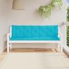 VidaXL Garden Bench Cushions 2 Pcs Turquoise Oxford Fabric 361734