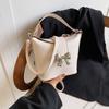 Bow Fashionable And Gentle Niche Versatile Small Bag Women'S Spring Shoulder Messenger Bag Bucket Bag Women