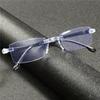 24PCS Frameless Cut Edge Reading Glasses Fashionable Glasses Minimalist Reading Glasses for Both Men and Women