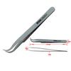 1Pc Anti Magnetic Stainless Steel Tweezers Forceps Fine Kit Set Jewelers Tools