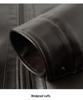Men's Middle-Aged & Elderly Leather Jacket - Autumn/Winter, Warm, Thick, Windproof, Cycling Outerwear.